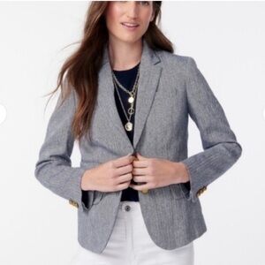J. Crew Dalton Blazer | Blue Herringbone | Size 2